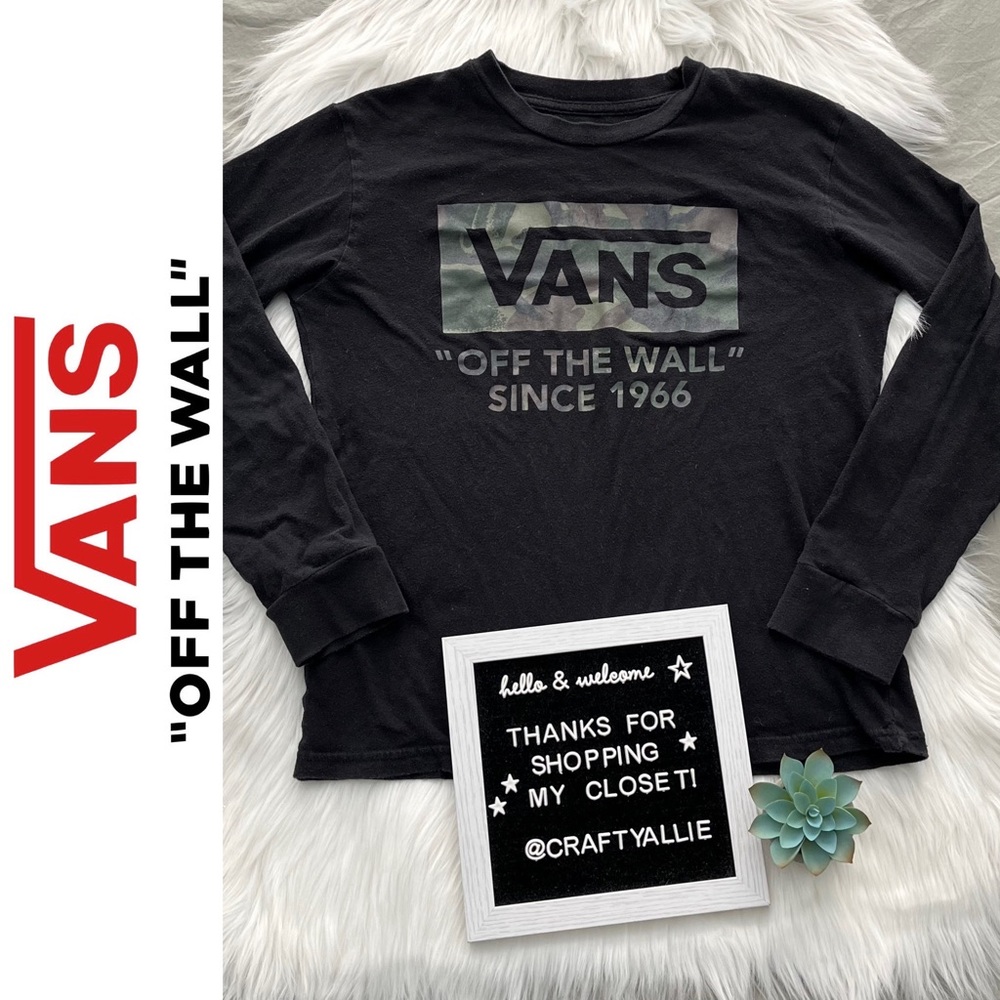 Vans Long Sleeve T-Shirt || Big Kids Medium